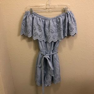 Light Blue Boutique Romper